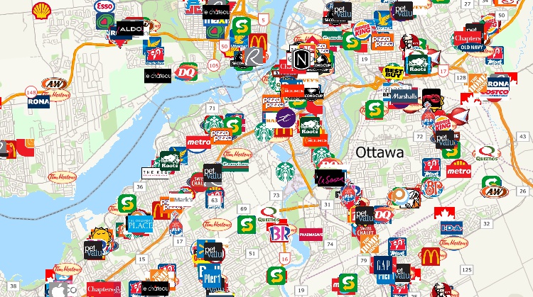 Free Canada Business Location Data for Maptitude