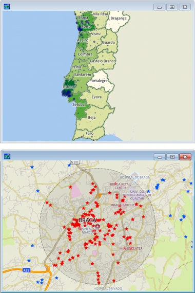 Sample Maptitude Portugal GIS Maps
