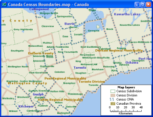 Overview Census Geography Map of Toronto