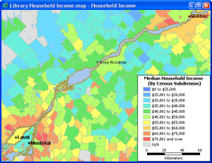 Overview Census Geography Map of Toronto Created with Maptitude map software