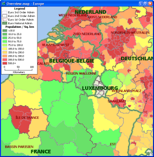 Sample Maptitude Ireland Map