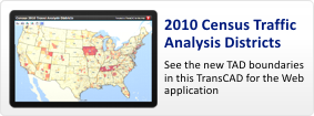 Caliper Traffic Analysis District Map Application