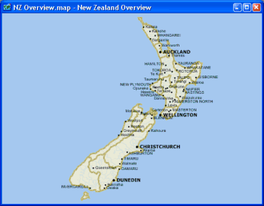 Sample Maptitude New Zealand Maps