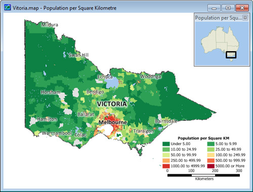 Sample map with a mask hiding features outside the area of interest