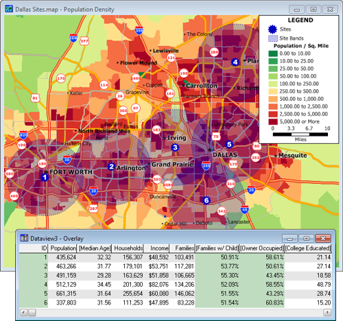 Site Location Map and Overlay Results