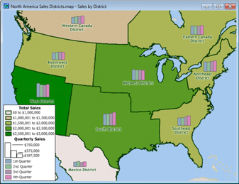 Territory Map of Sales Districts