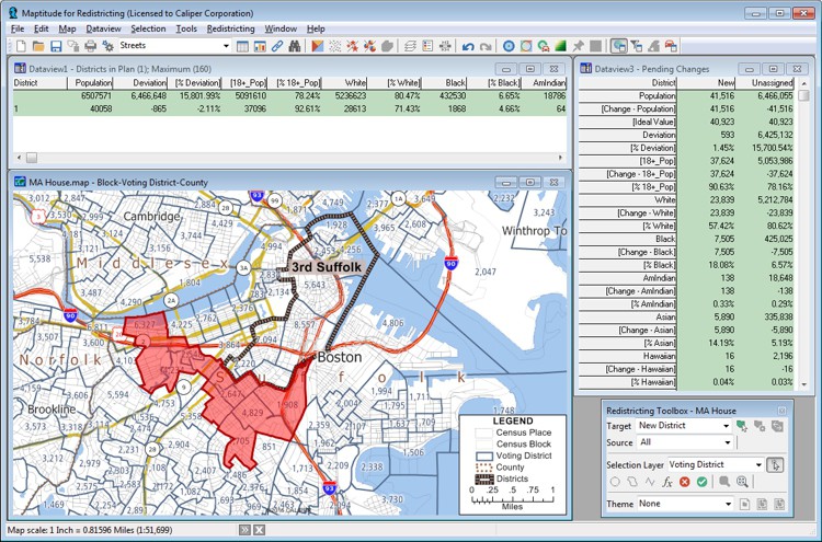 See Maptitude for Redistricting software at NCSL 2017 Annual Conference, Boston MA