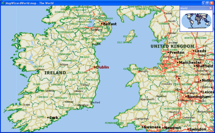 Sample Ireland Map