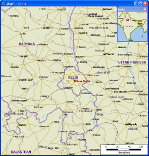 Maptitude New Delhi Map