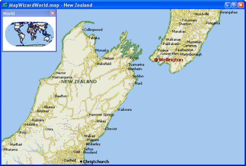 Sample New Zealand Map