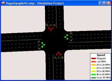 TransModeler Intersection Simulation