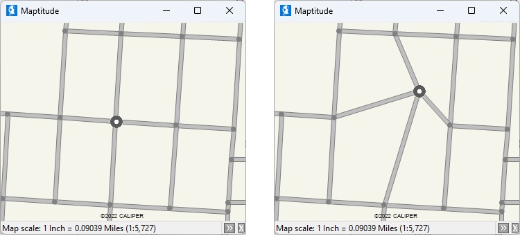 What is topology - map of Maptitude Active Topology map editing