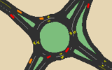 Simulate roundabouts and other intersection improvements