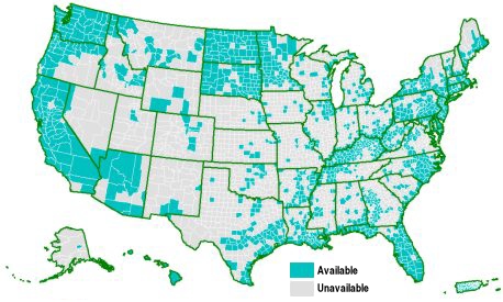 Counties for which flood data is available