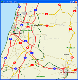Maptitude Israel Map