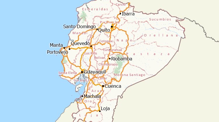 Mapping software for Ecuador