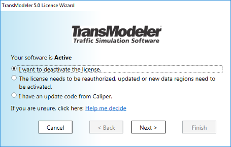 Deactivate License - Software Key