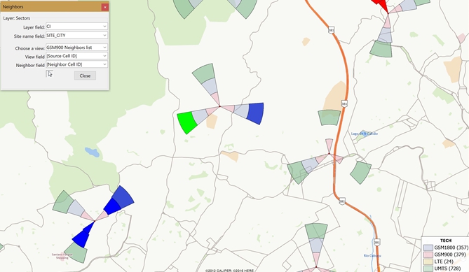 Neighbors Addin for Maptitude
