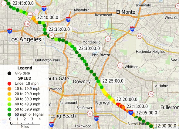 Track your location on a map