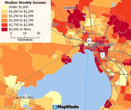 Includes Australia demographics