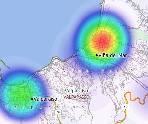 Visualize spatial patterns