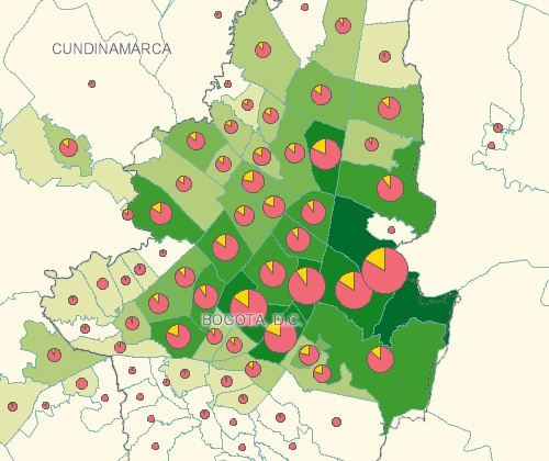 Cree diferentes tipos de mapas temáticos