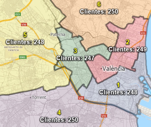 Create territory maps with Maptitude Spain map software