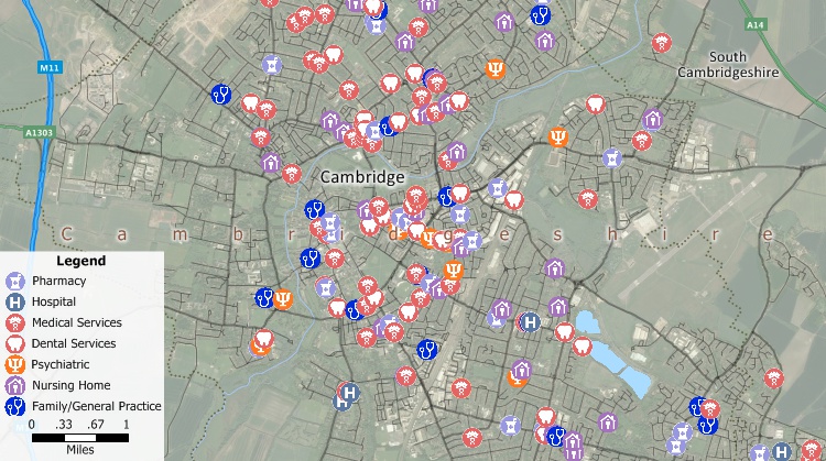 Health mapping software
