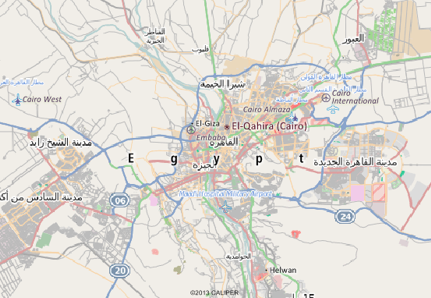 Cairo, Egypt map