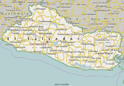 El Salvador Map