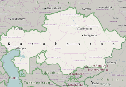 Kazakhstan Map