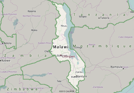 Malawi Map