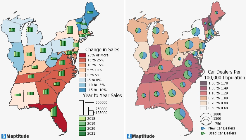 Pie and bar chart themes