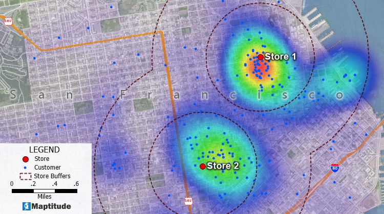 Size theme of customer sales