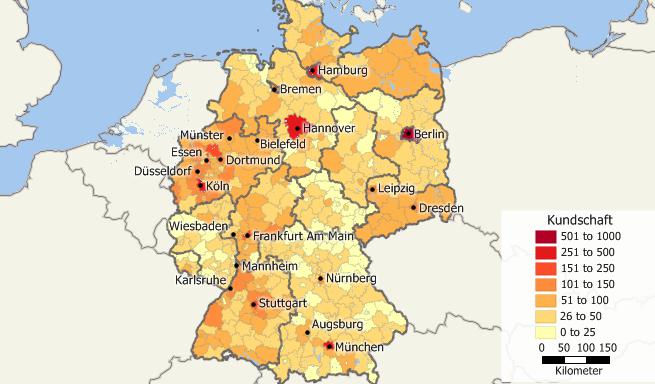 Maptitude - das geographisches informationssystem für Deutschland