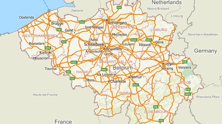 Mapping software for Belgium