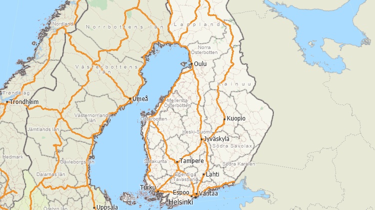 Mapping software for Finland