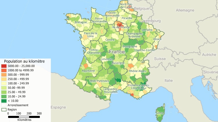 Mapping software for France
