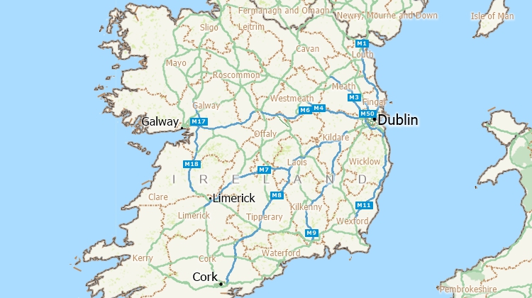 Mapping software for Ireland