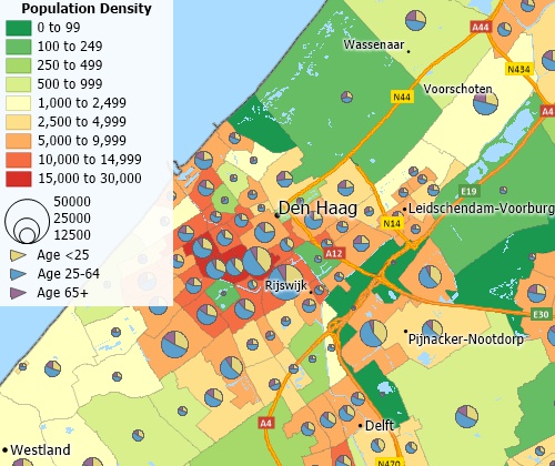 Create thematic maps with Maptitude Netherlands map software