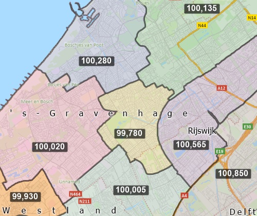 Netherlands territory map