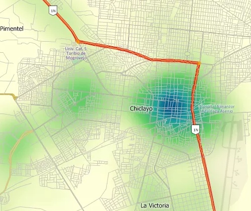 Visualise spatial patterns
