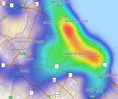 Visualice patrones de distribución geográfica