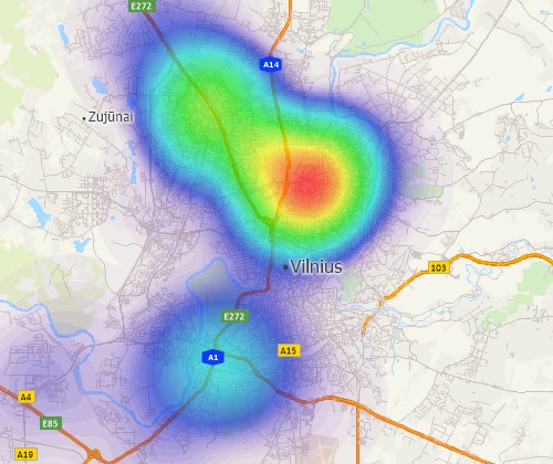 Visualise spatial patterns