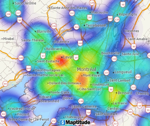 Visualise spatial patterns