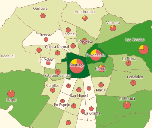 Cree diferentes tipos de mapas temáticos