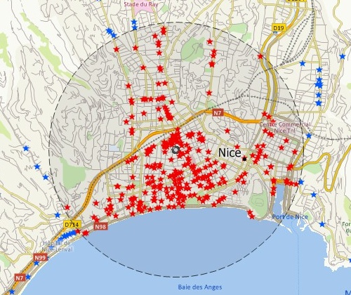 Map customers with Maptitude France mapping software