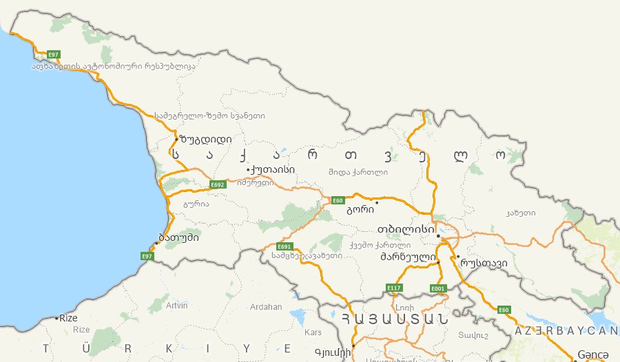 Maptitude Georgia mapping software map