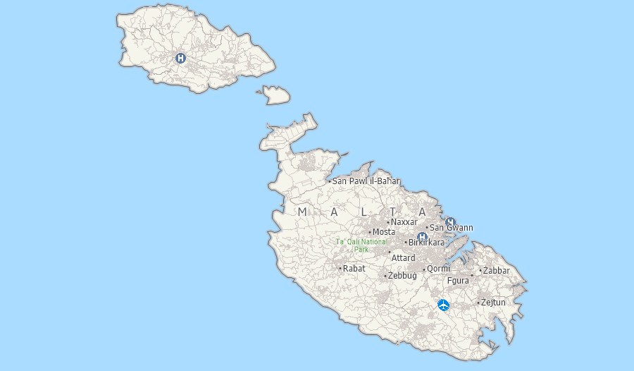 Maptitude Malta mapping software map