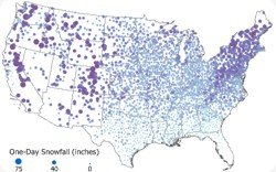 Creating straight-line catchment areas